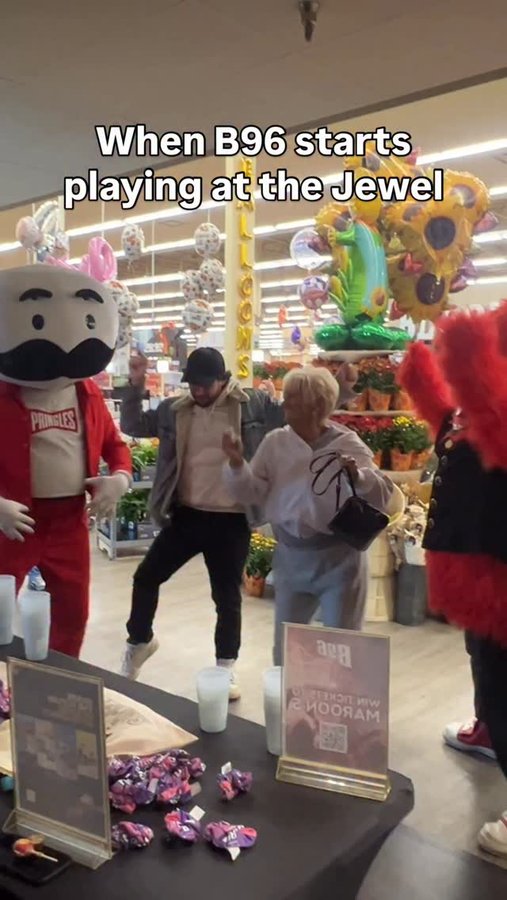 Instagram post by @b96chicago for Jewel-Osco. Caption reads: It’s a monster mash! #chicago #jewel #orlandpark.