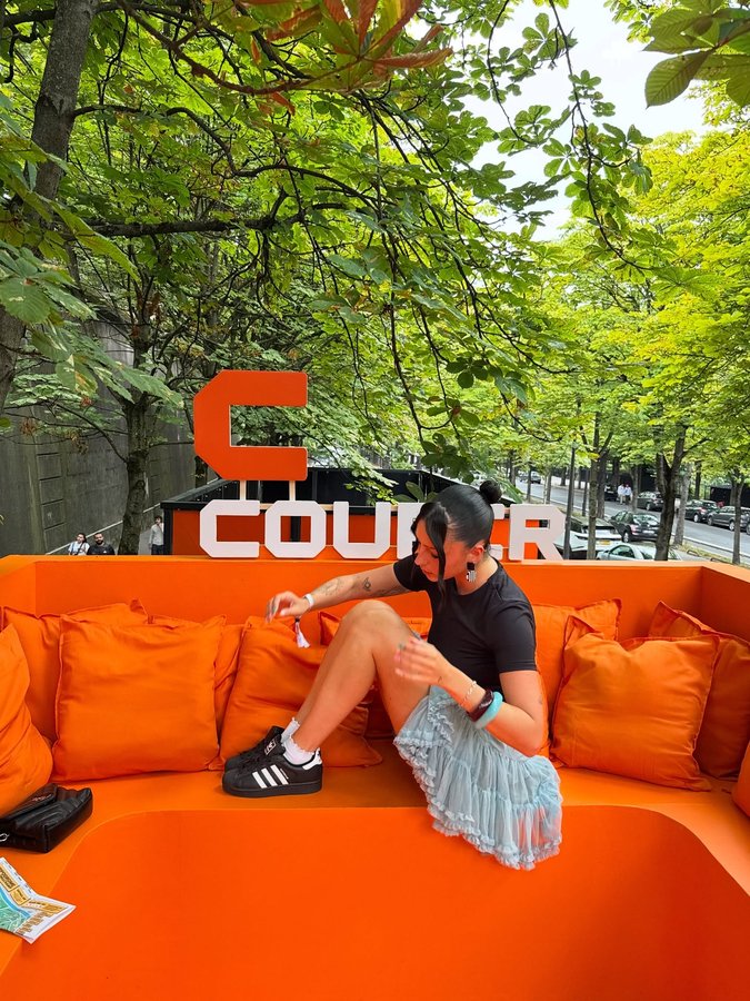 Instagram post by @axetchrd for Courir. Caption reads: Lollapalooza is always a good idea 🫡 thank u....