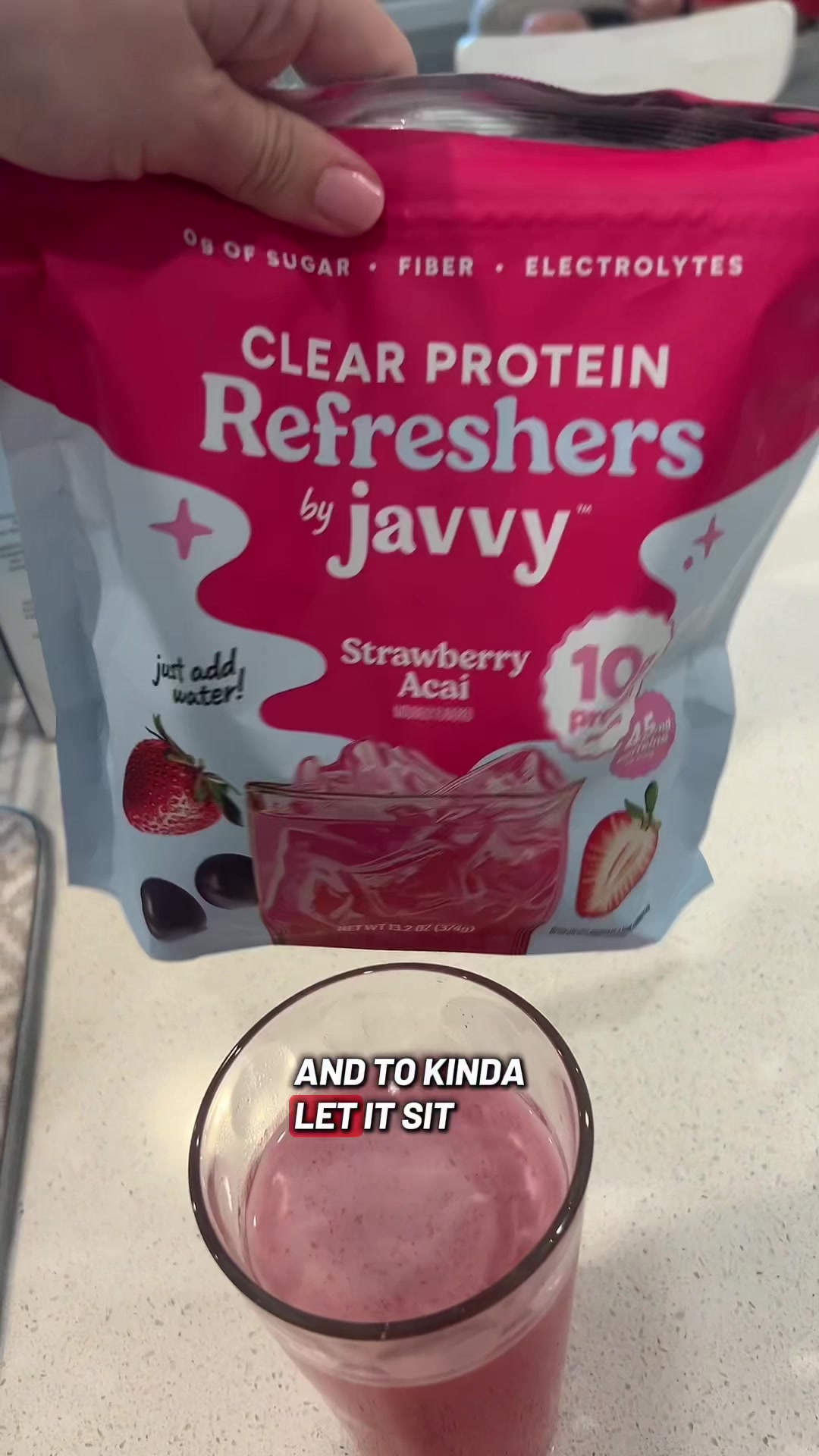 TikTok post by @kristislpmom for Javy Coffee. Caption reads: Consider me a fan, now I want to try all the....