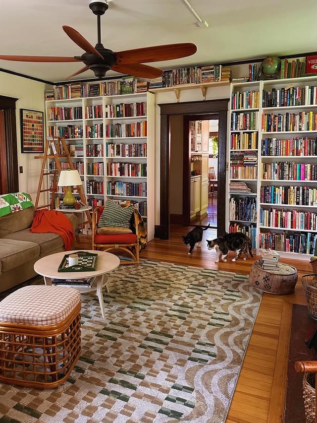 Instagram post by @thrift_bee for Revival. Caption reads: Swipe through to see my @revival rug collection!....