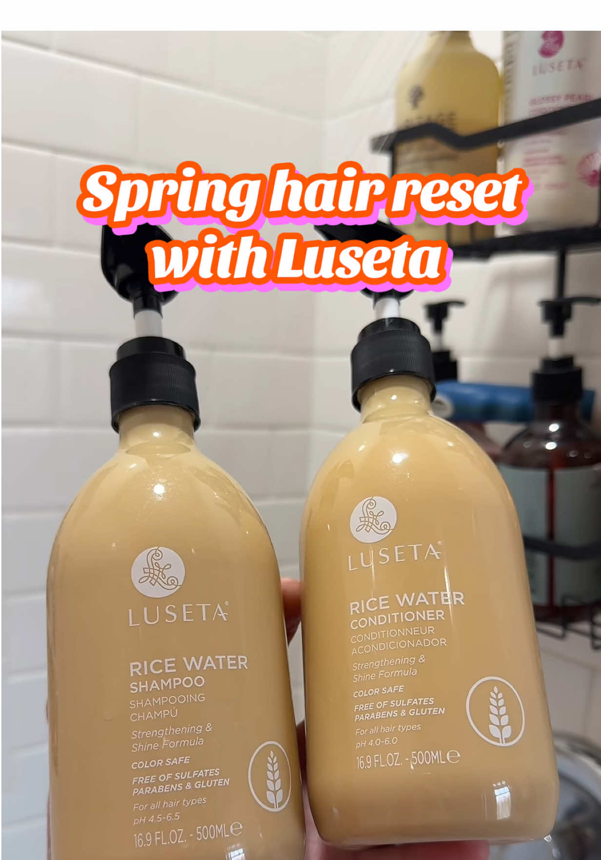 TikTok post by @minniemamareviews for Luseta Beauty. Caption reads: [...] hair set you need this spring 🌼 @Luseta....