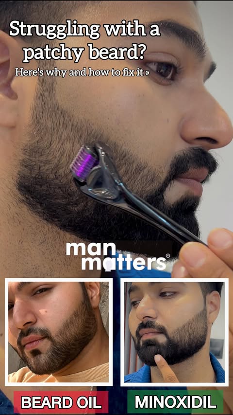 Instagram post by @im_noushad_choudhary for Man Matters. Caption reads: [...] and the right grooming routine. Man Matters....