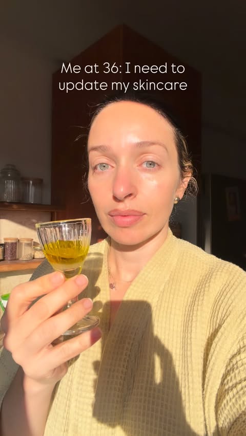 Instagram post by @sk.rituals for Zoefull. Caption reads: Comment OLIVE - Here’s the tea 👇

Wild olive oil....