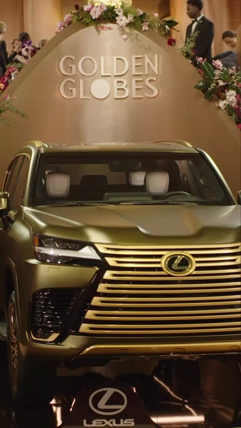 Instagram post by @goldenglobes for Lexus. Caption reads: [...] arrival and lasting impression from....