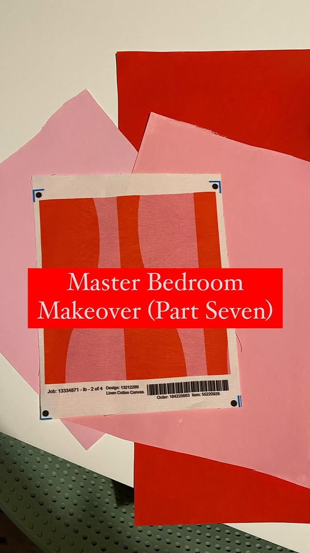 Instagram post by @hattathome for YesColours. Caption reads: MASTER BEDROOM MAKEOVER (Part Seven) AD | It’s so....