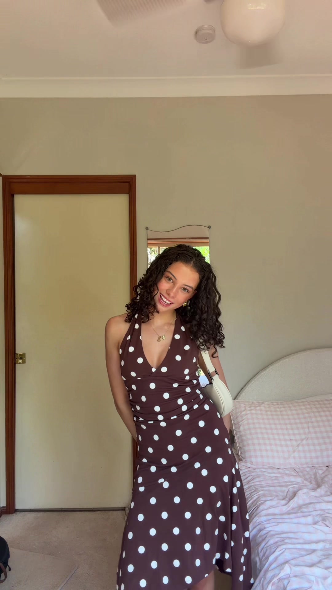 TikTok post by @laila_oetting for PEPPERMAYO. Caption reads: the perfect summer dress @PEPPERMAYO #peppermayo .