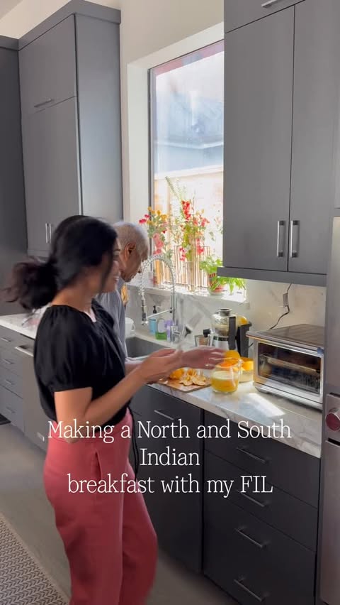 Instagram post by @spicegirlkitchen for Breville. Caption reads: Lentil fritters (Vada) are from the southern....