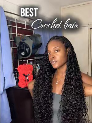 TikTok post by @ayemorgan_ for Wigfever. Caption reads: This curly crochet hair was sooo good! @WigFever....