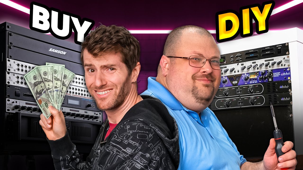 YouTube post by @LinusTechTips for Dbrand. Caption reads: Server Racks Cost Too Much - Buy or DIY?.