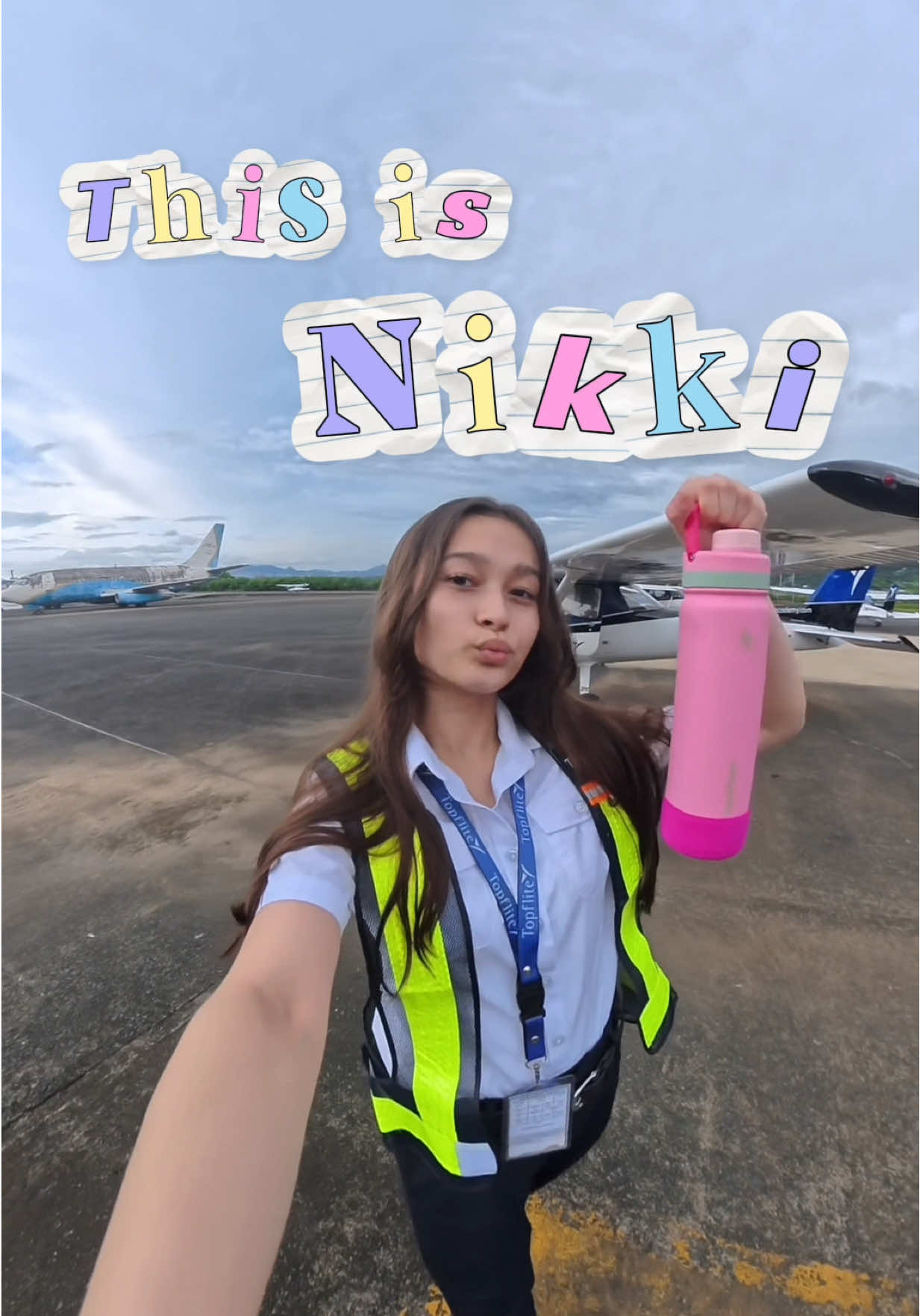TikTok post by @_nikkivan for AquaFlask. Caption reads: @AquaFlask Philippines #discoveryourcool [...].