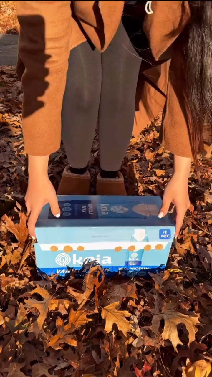 Instagram post by @zohraumeraliqureshi for Koia. Caption reads: Get ready to fuel your hustle! 💪 I’m obsessed....