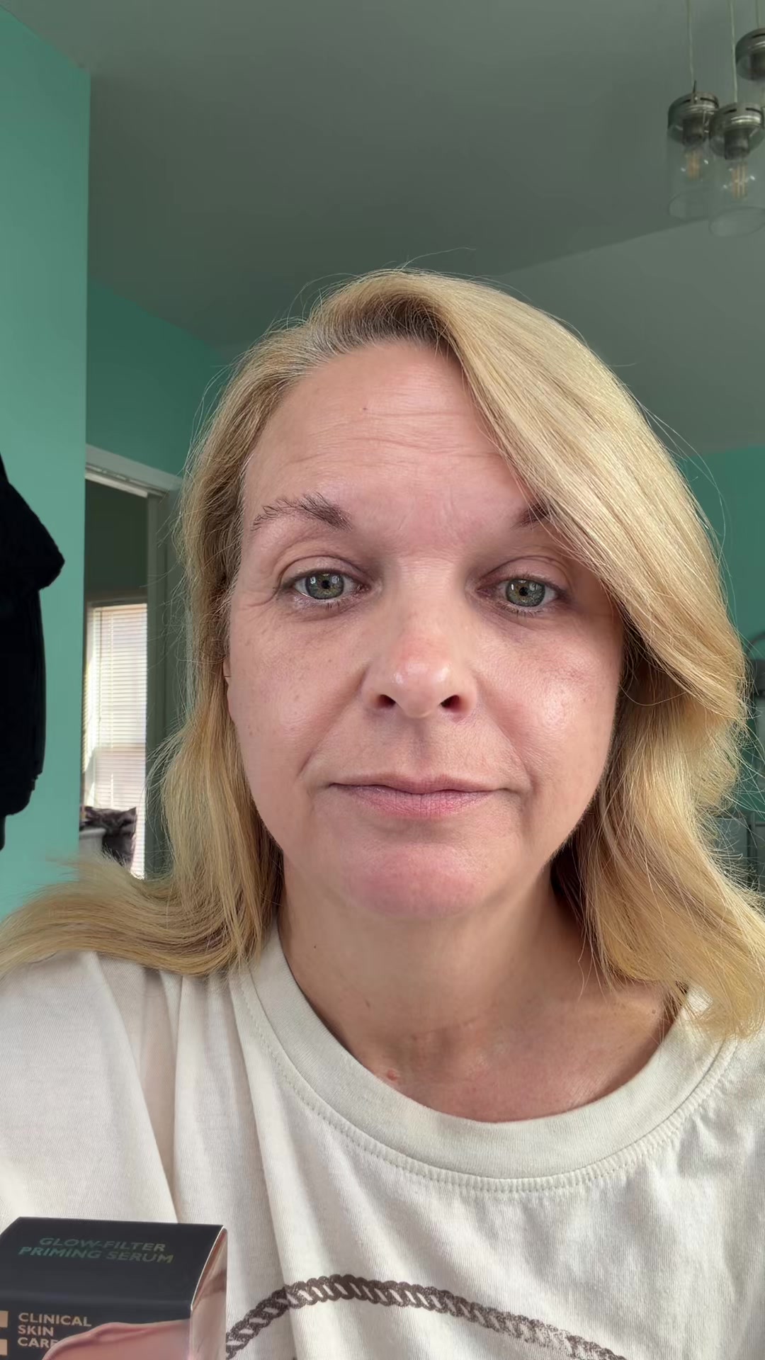 TikTok post by @sarahpressley_sc_over50 for Peter Thomas Roth. Caption reads: Glowing primer for mature skin that contours....