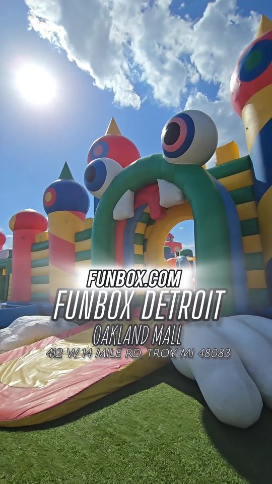 Instagram post by @detroitsauny313 for Funbox. Caption reads: Have you ever been to @funbox? You MUST take the....