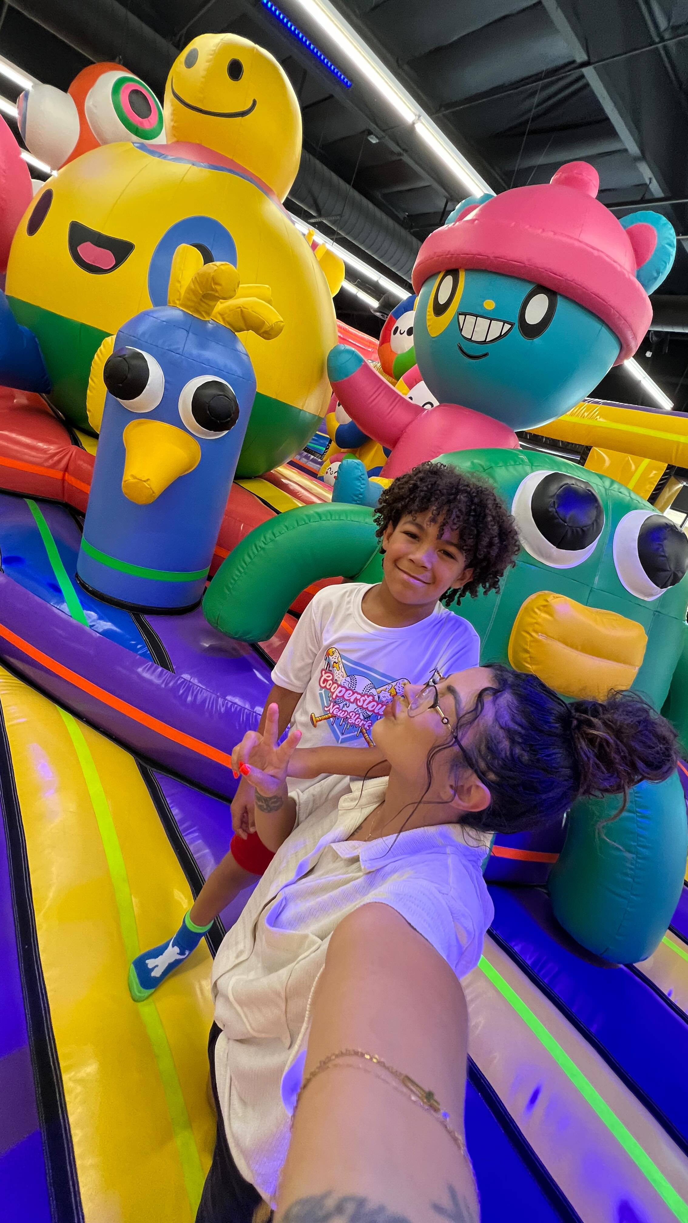 Instagram post by @mysacramento for Funbox. Caption reads: 📍welcome to Cali’s biggest indoor bounce park....