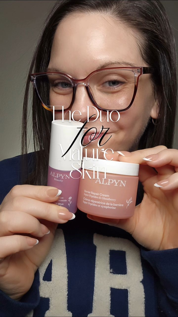 Instagram post by @waves_for_dayzz for Alpyn Beauty. Caption reads: [...] one for the glow—both for YOU. 🌿 Alpyn....