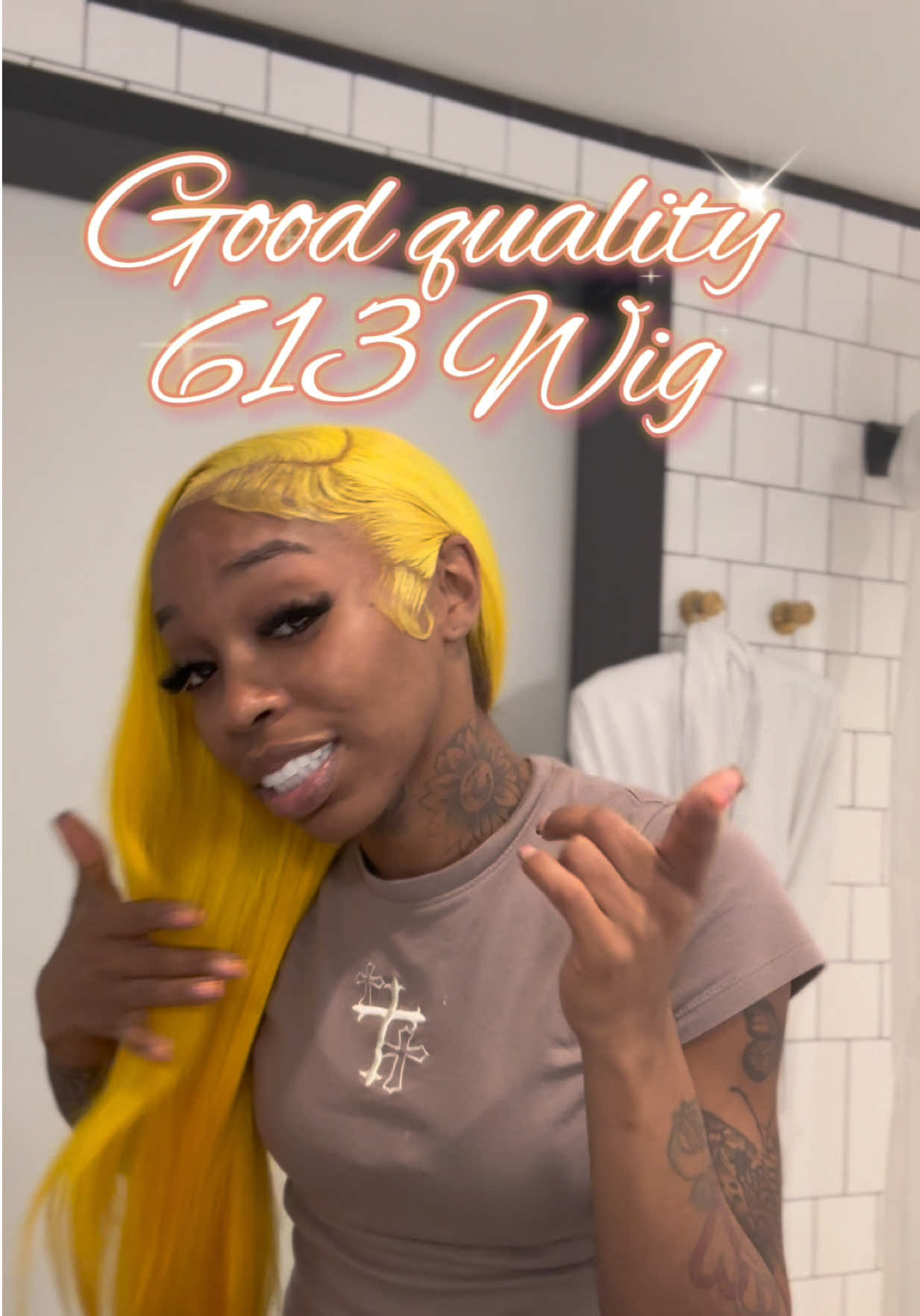 TikTok post by @wolfkewchie for ITODAY Hair. Caption reads: Hair Stylist: @Glamgalore🩷 Wig From: @ITODAY Hair....