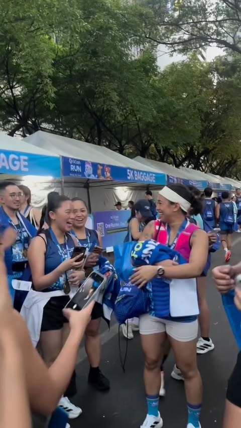 Instagram post by @rastagee_ for GCash. Caption reads: [...] Joined thousands of runners at the....
