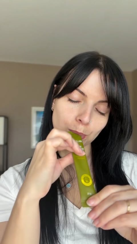 Instagram post by @esrabrownn for Nutrione. Caption reads: [...] ritual was missing. 🍋🫒 @bblab_global....