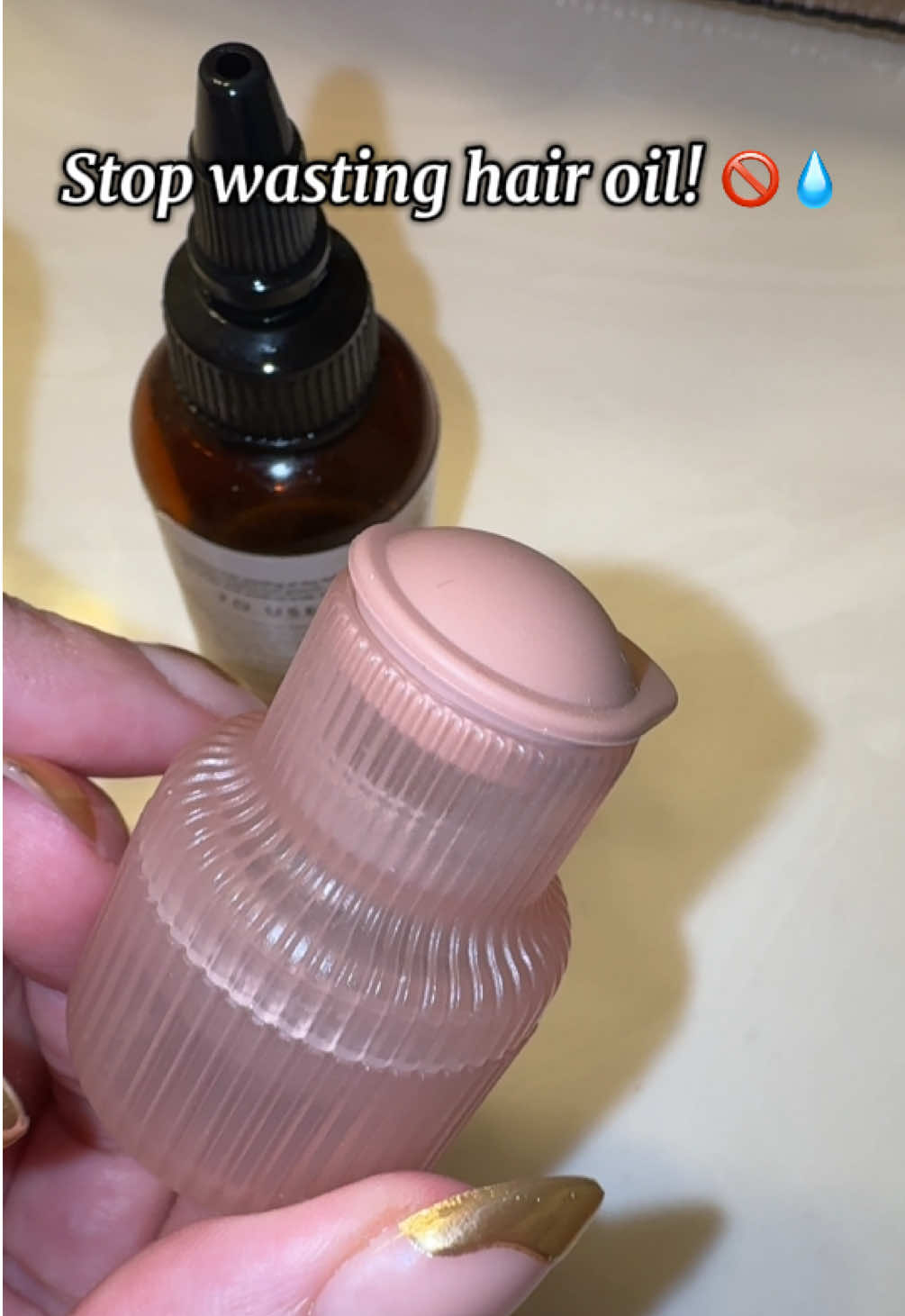 TikTok post by @michellebaub for Kitsch. Caption reads: Say goodbye to messy scalp oiling! The Kitsch....