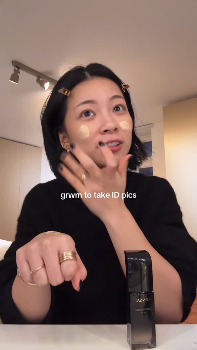 Instagram post by @tingting_lai for SENSAI Cosmetics. Caption reads: passport makeup using @sensaibeauty_germany 🤍....