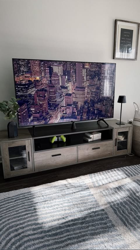 Instagram post by an influencer for Yitahome US. Caption reads: Modern tv stand @yitahome.us #Yitahome....