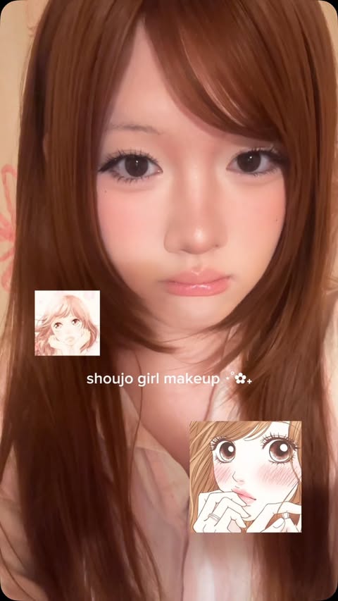 Instagram post by @elainesarchive for Judydoll. Caption reads: my shoujo girl makeup routine with @judydoll_us 💕....