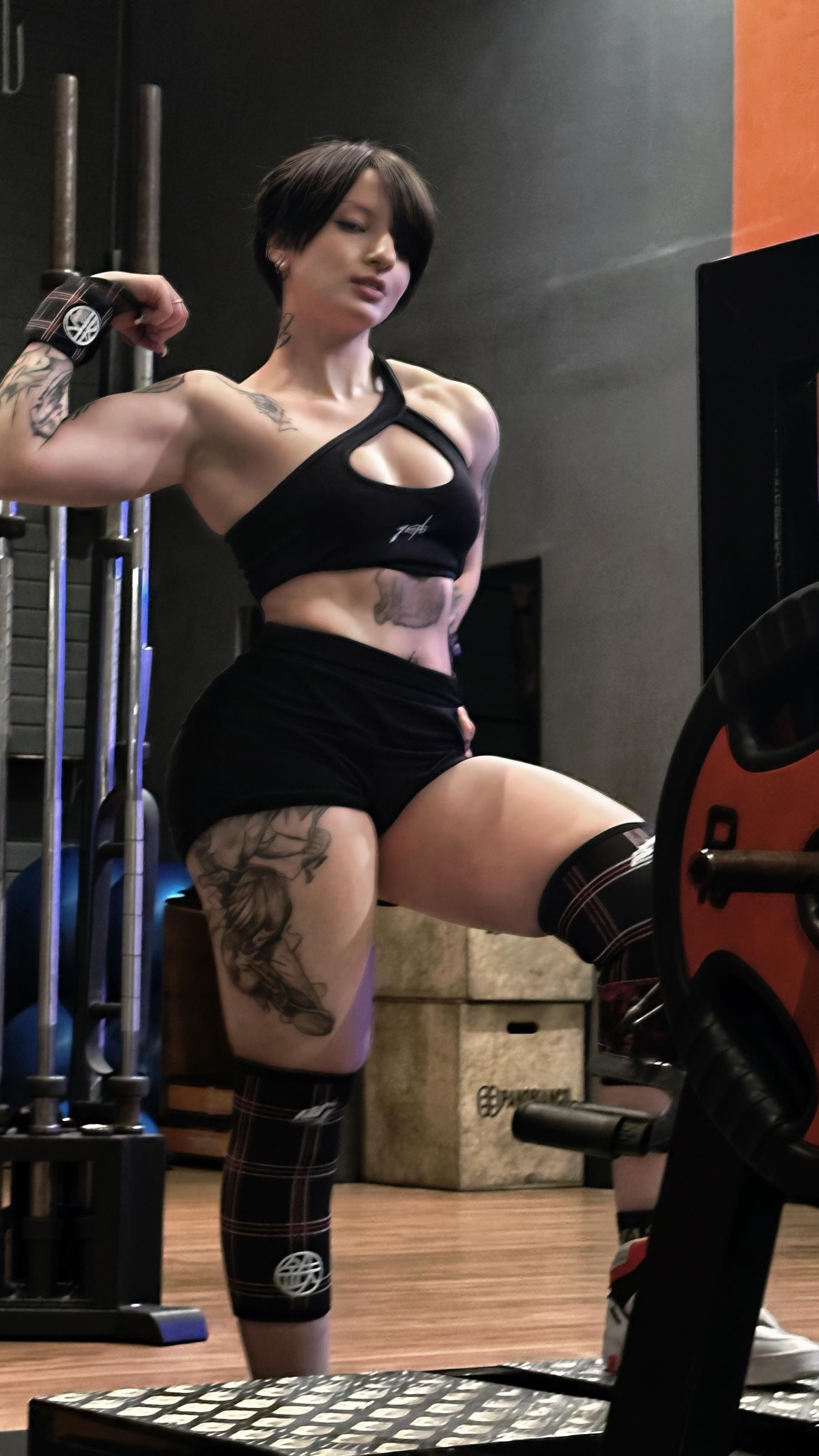 Instagram post by @akemy.sama for Village Hidden in Iron. Caption reads: Persona 5 powerlift accessories ->....