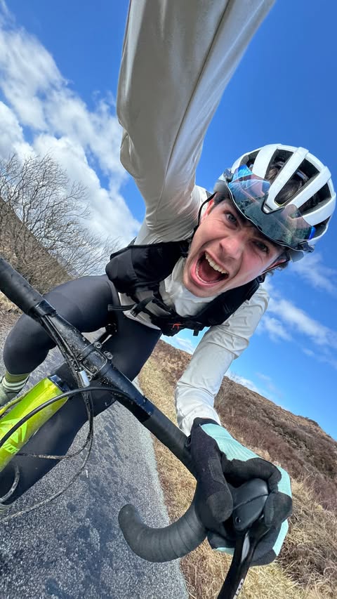 Instagram post by @s0mhairle for GoPro. Caption reads: [...] my bike ride… Testing out the MAX 2 from....