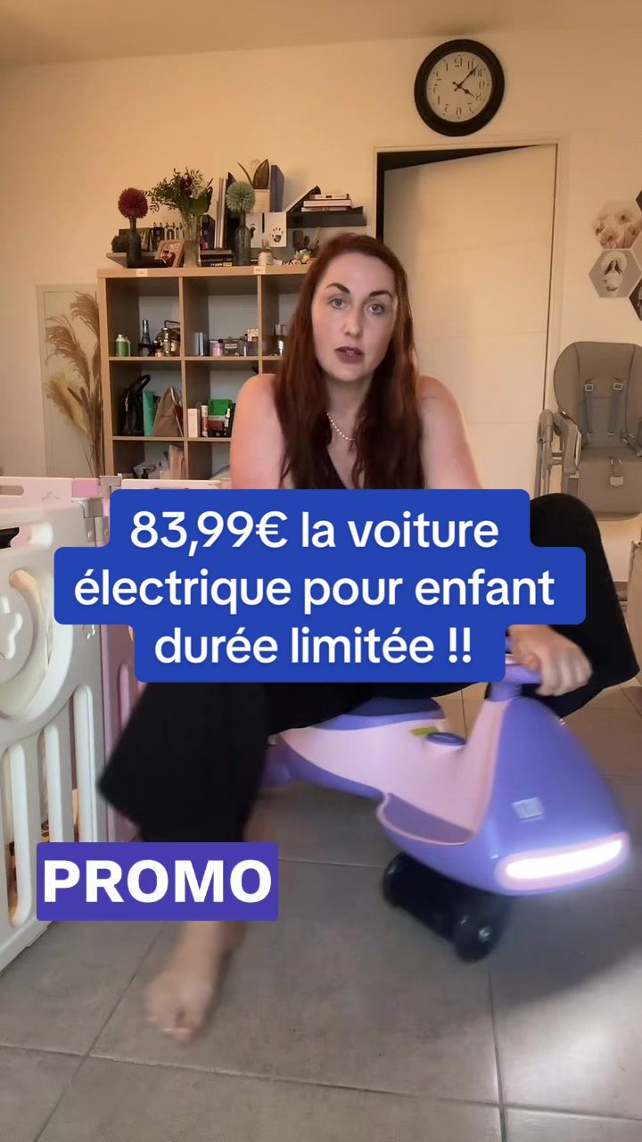 TikTok post by @marjojorigole for Fanttik. Caption reads: [...] #voitureelectriqueenfant #fanttik @Fanttik....