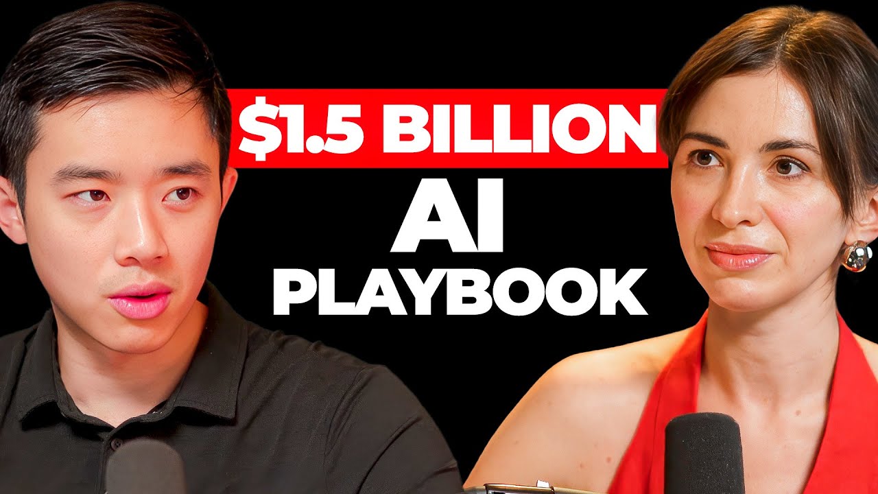 YouTube post by @SiliconValleyGirl for vidIQ. Caption reads: $1.5B AI Founder: This Is Your Golden Age to Build....