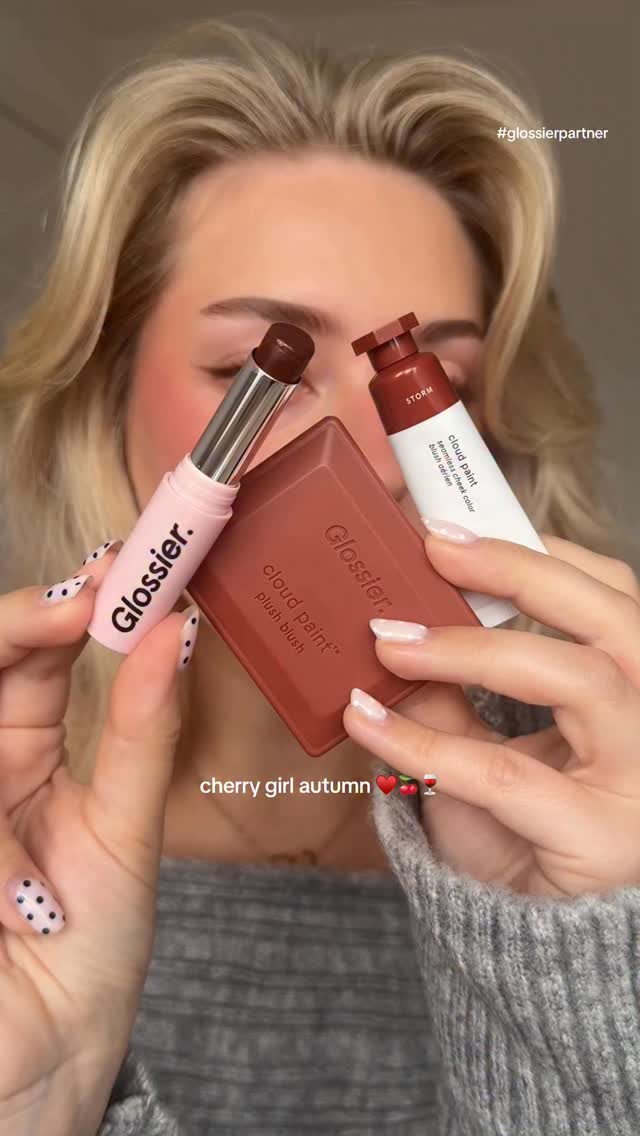 Instagram post by @lenkalul for Glossier. Caption reads: AD @glossier came out with the new, buttery soft....
