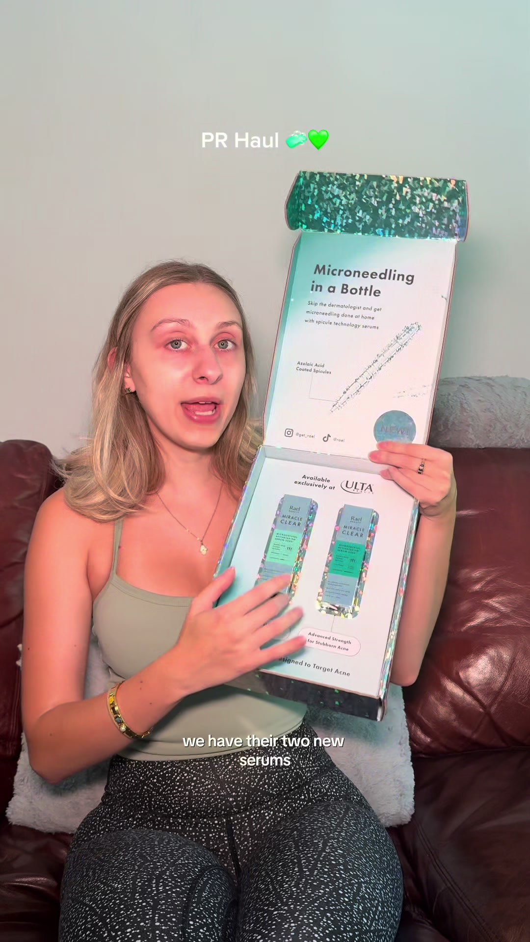 TikTok post by @mary_naccarato for SALT & STONE. Caption reads: I am so lucky! Thank you for helping me build my....