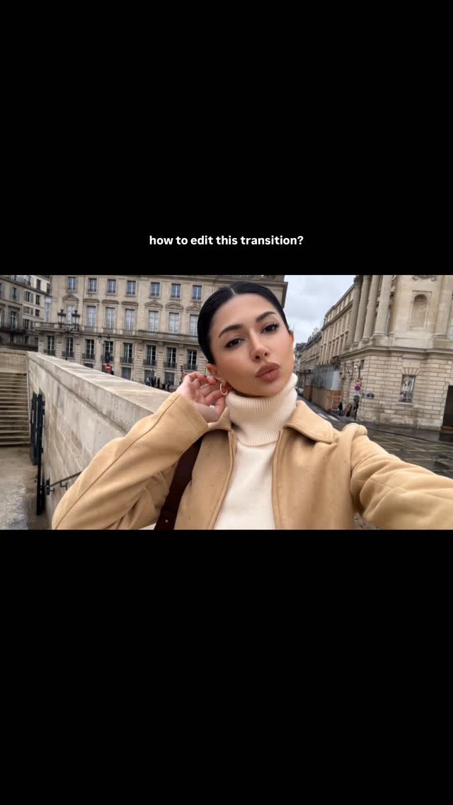 Instagram post by @parvina.kanbar for ReelsApp. Caption reads: viral transitions in @reelsappp see my stories for....