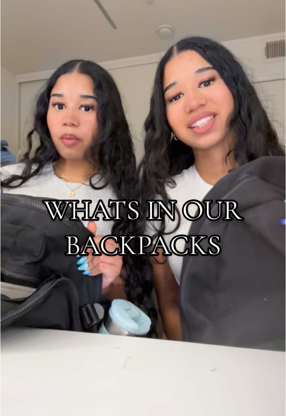 TikTok post by @aleyahandaleysha for Not Your Mother's. Caption reads: Back to school essentials @Not Your Mother's....