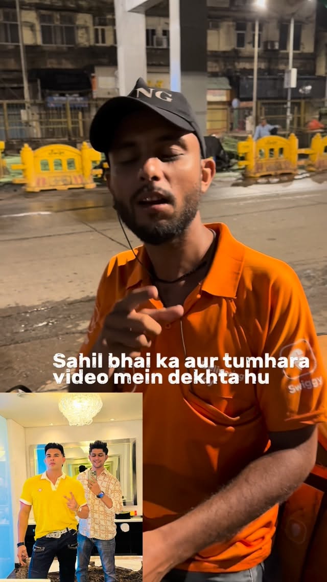 Instagram post by @alipatel_786 for Swiggy. Caption reads: Yeh bhai ne mujhe pechan lia aur milne aye 🤗....