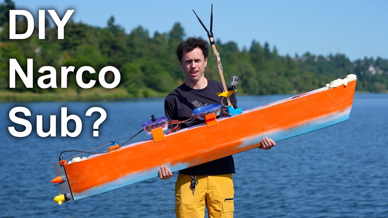 YouTube post by @rctestflight for BetterHelp. Caption reads: "R/C Boat" with 40 lbs of Batteries.