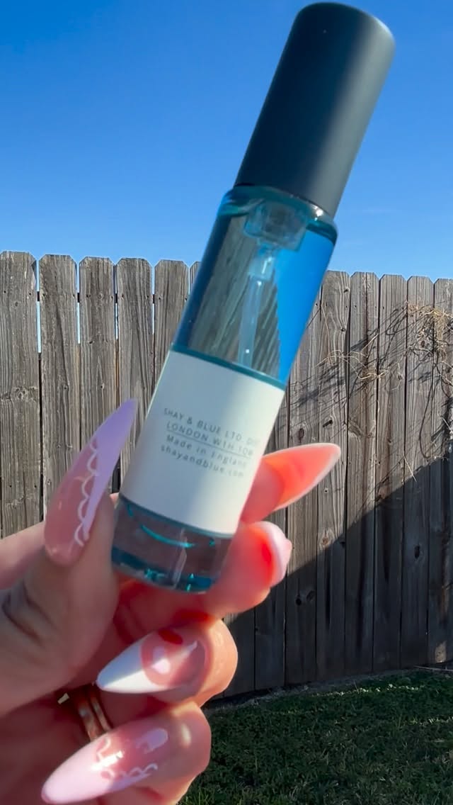 Instagram post by @chikisluvscruz for Shay & Blue. Caption reads: On Valentines Day the #sotd was ofc @shayandblue....