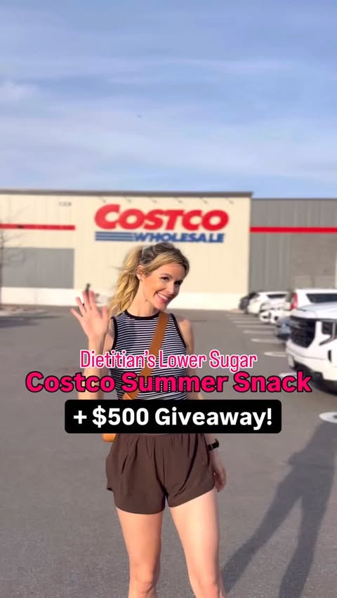 Instagram post by @nicoleosinga_rd for DeeBee’s Organics. Caption reads: 📌Save For: Dietitian’s Costco Lower Sugar Summer....