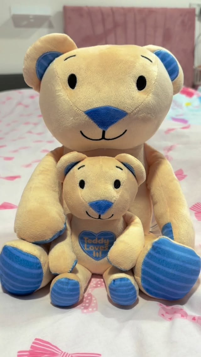 Instagram post by @pami01v for The Influence Room. Caption reads: #AD Teddy Loves It! Soft Natural Loo Roll for....