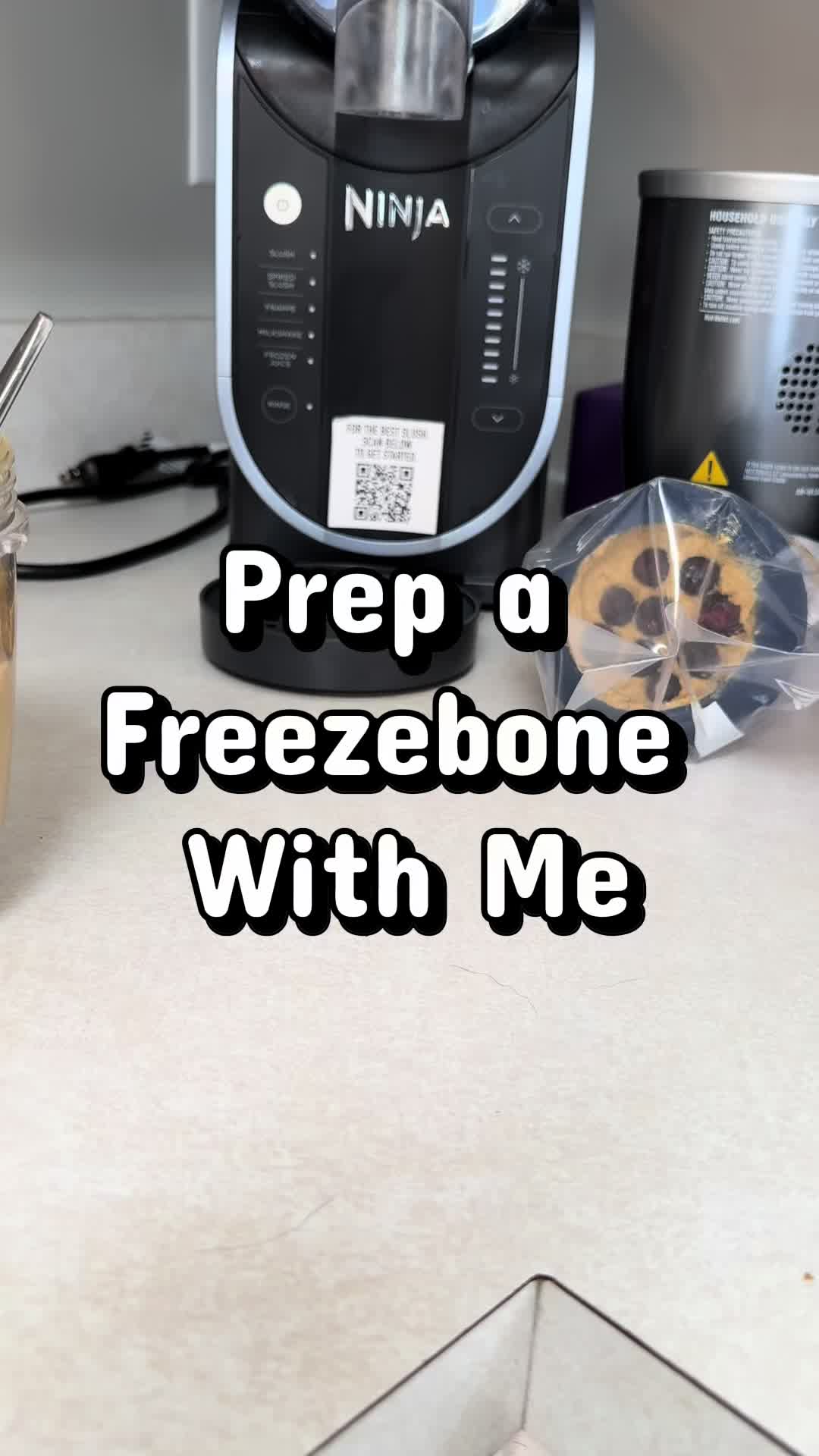 TikTok post by @alabnamedbruce for Freezbone. Caption reads: The freeze donut from @Freezbone has become part....