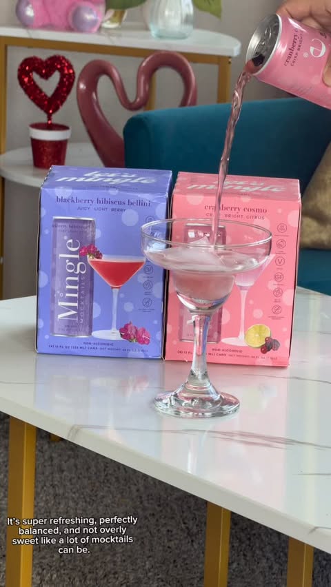 Instagram post by @glamliciouss for Whole Foods Market. Caption reads: @minglemocktails are here to slay! Women founded....