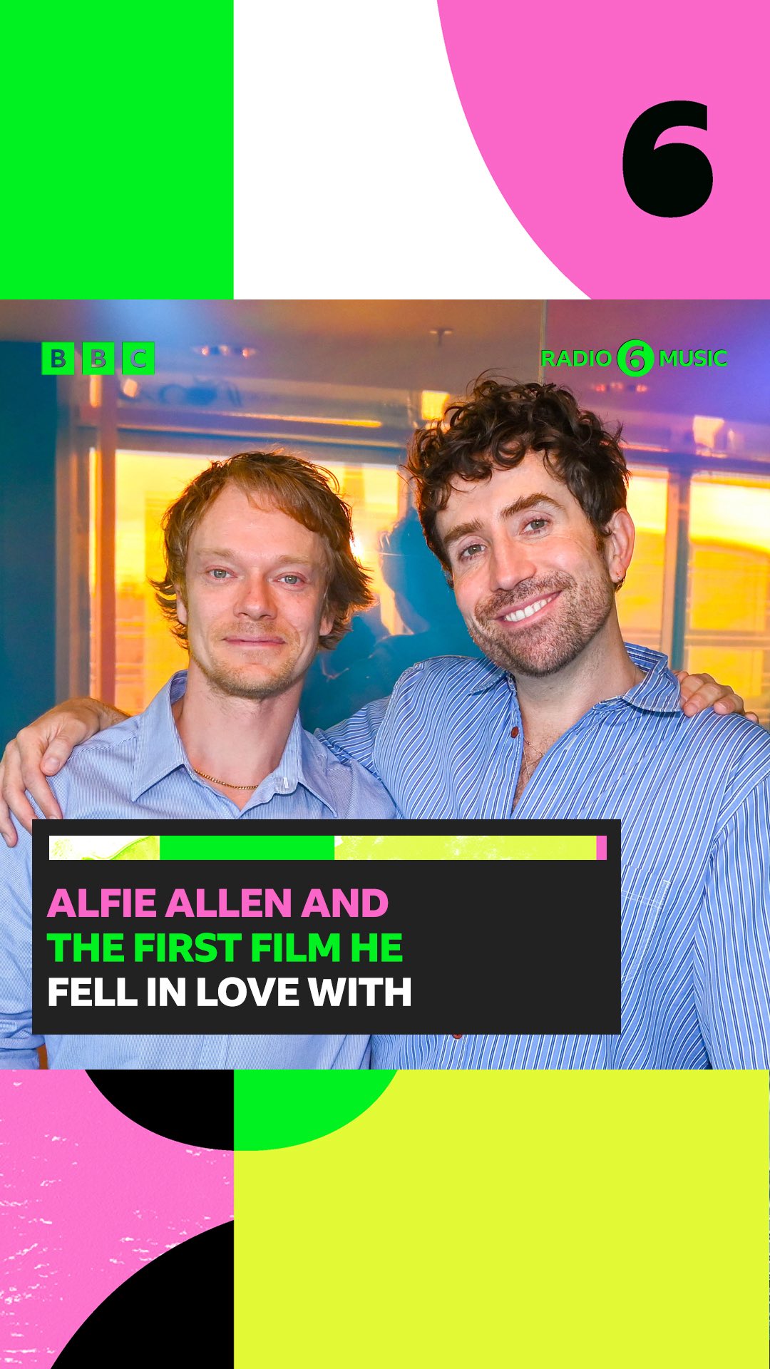 Instagram post by @alfieeallen for BBC. Caption reads: @alfieeallen on the film he fell in love with as a....