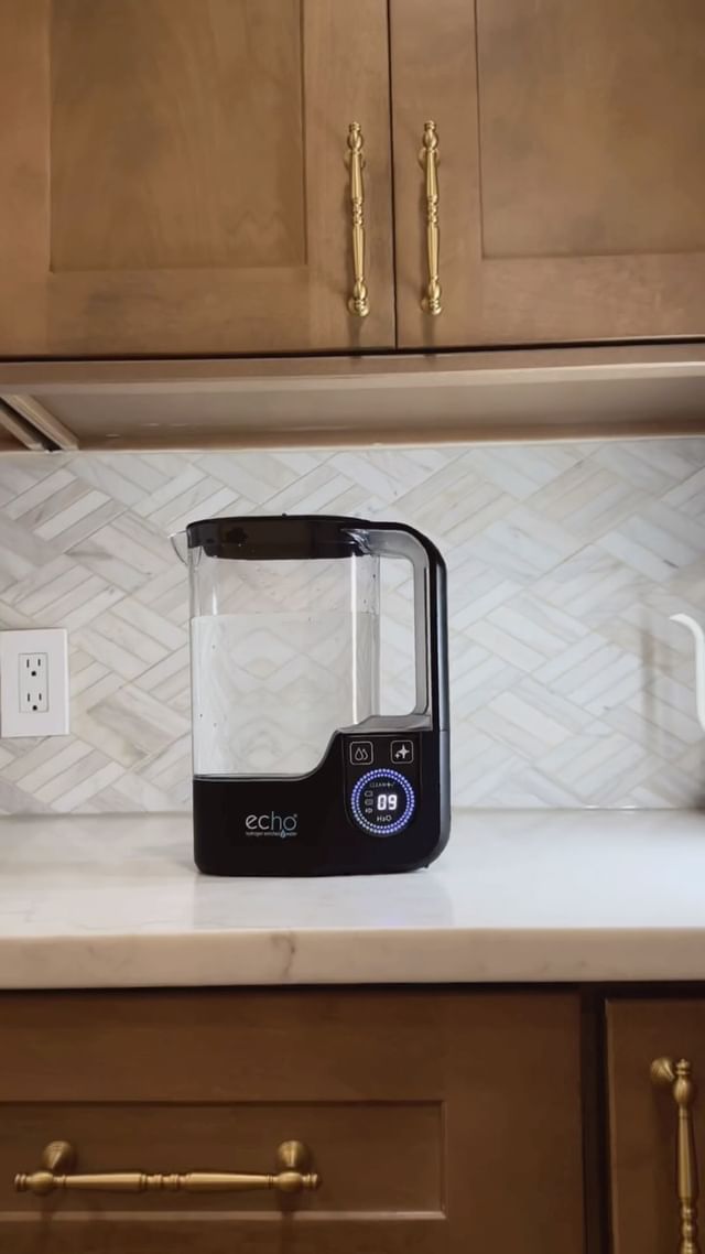 Instagram post by @dannydhillonn for Echo Water. Caption reads: “Hydration just got an upgrade with....