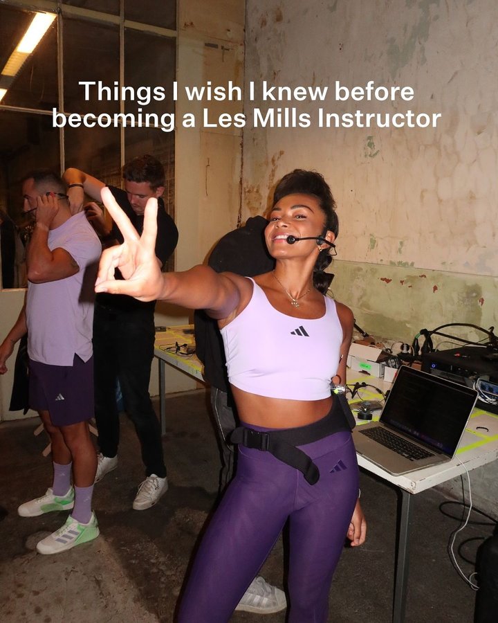 Instagram post by @bronteterrell_ for LES MILLS. Caption reads: Our Black Friday Instructor training sale starts....