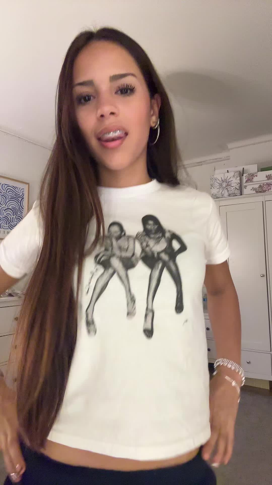 TikTok post by @freyaleesgrwms for In Print We Trust. Caption reads: dance era 🪩 | @In Print We Trust 🩶 #dance .