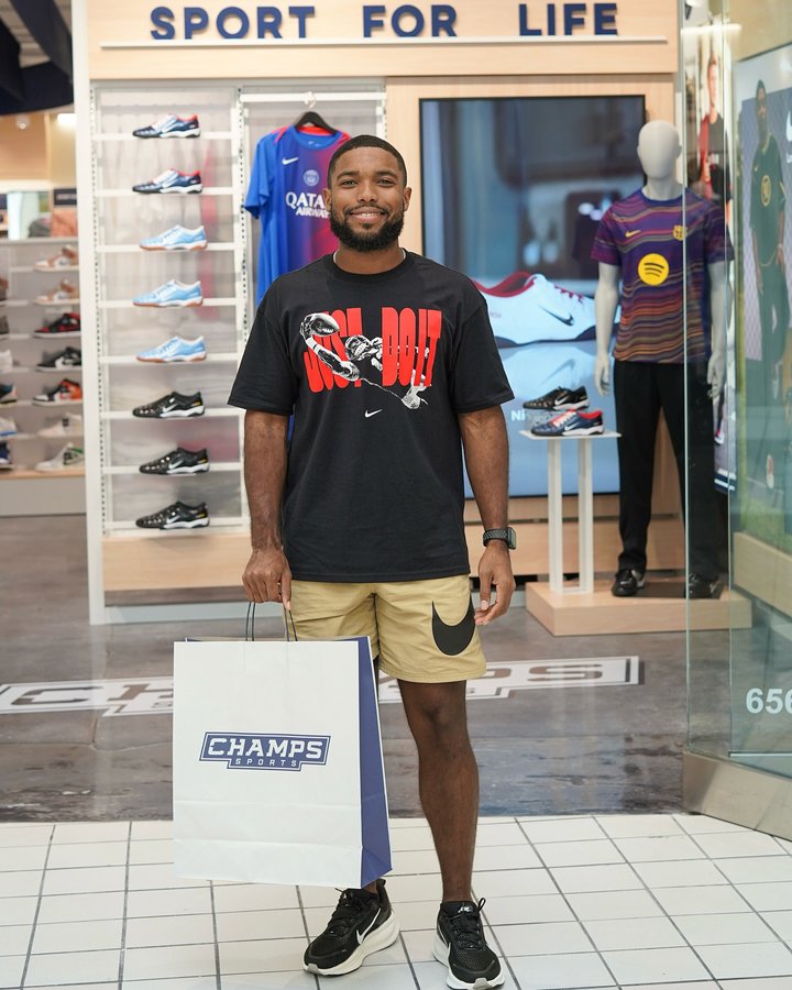 Instagram post by @iamspreadtheword for Champs Sports. Caption reads: Sports have always been about more than the game....