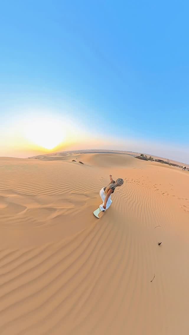 Instagram post by @gophari for Visit Dubai. Caption reads: Adventure seekers, Dubai was made for us!....