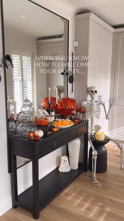 Instagram post by @homewithmari__ for The Range. Caption reads: [...] All the Halloween pieces here are from....