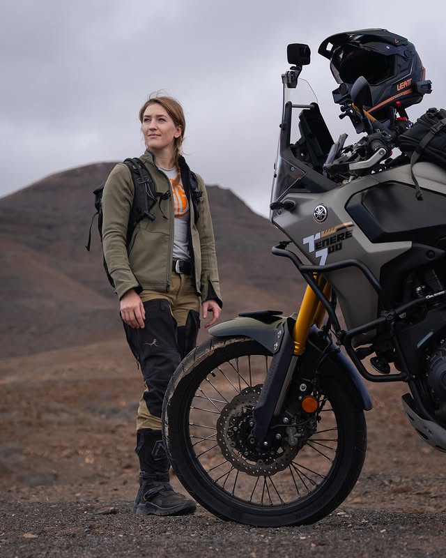 Instagram post by @runagrydeland for Peak Design. Caption reads: Fuerteventura - did you know this is the oldest of....