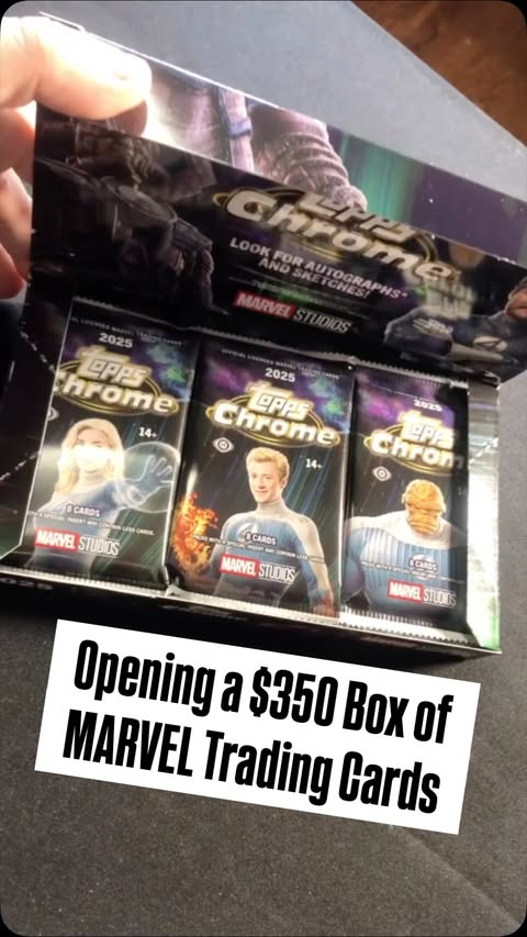 Instagram post by @minisuperheroestoday for Topps. Caption reads: [...] new Marvel Studios trading cards from @topps....